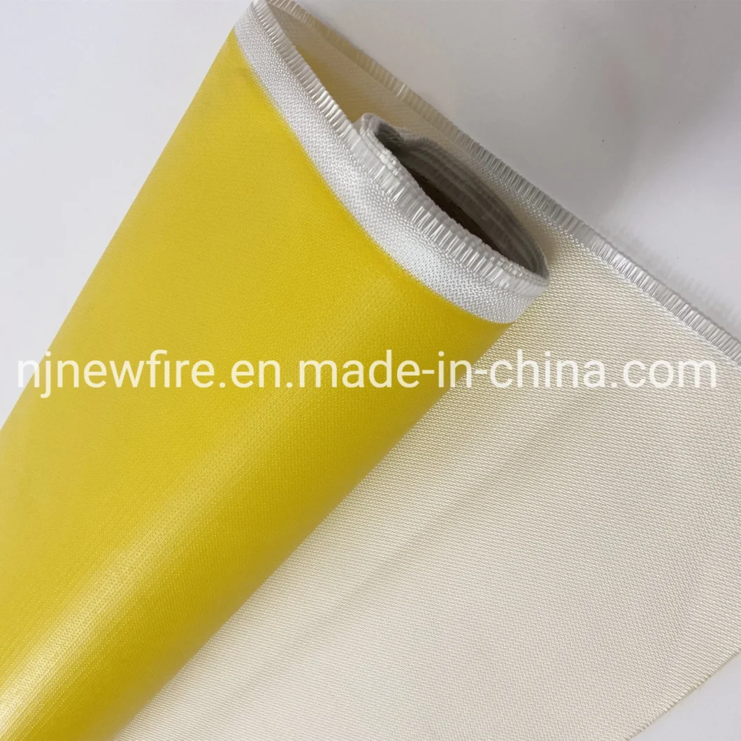 Fiberglass Roving /Coated Fabric One Side or Both Sides Silicone Rubber/PU/Vermiculite/PTFE/Acrylic Coated Fiberglass Fabric Fireproof Fiberglass