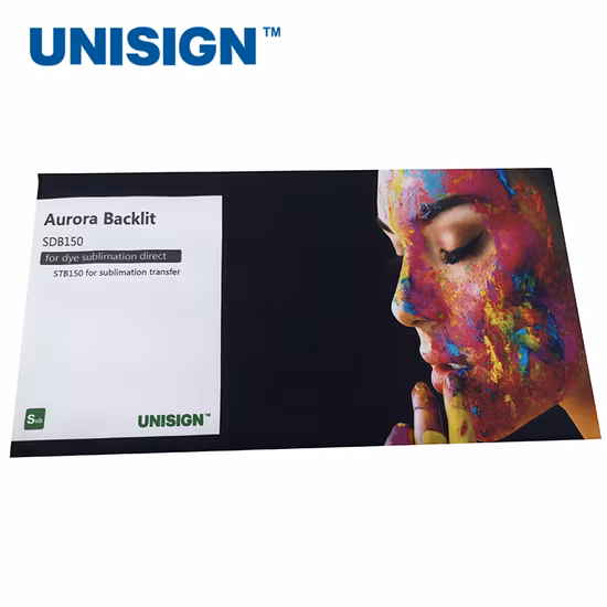 Unisign Max 5m Têxtil Sem PVC Tecido Retroiluminado Pérola, Têxtil Samba Retroiluminado, Têxtil Revestido de PVC