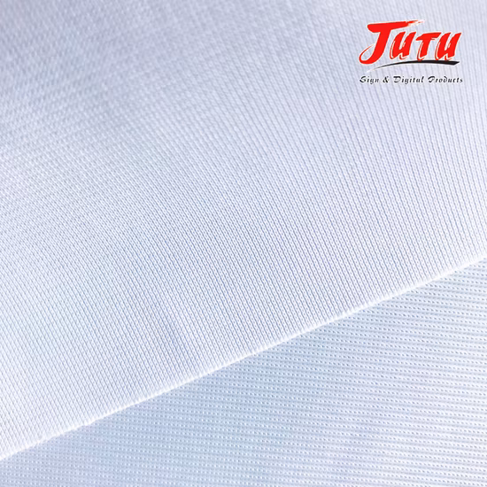 Jutu Non-Warping Interior/Exterior Pendurar Têxteis Imprimíveis Ecologicamente Corretos com Desempenho de Cores Preciso para Publicidade Retroiluminada