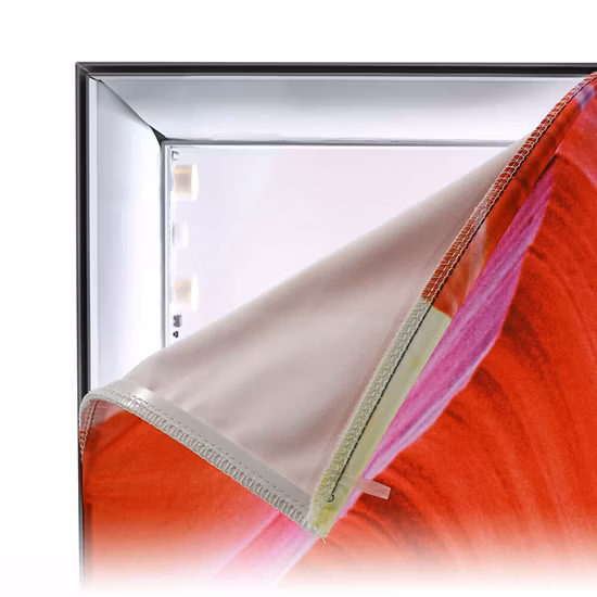 Têxtil de sublimação retroiluminado sem PVC, 100% reciclável e sem rugas