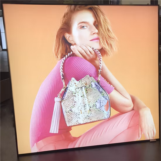 Tecido retroiluminado 190GSM 100% poliéster Lightbox Têxtil para impressão direta por sublimação e impressão por transferência térmica